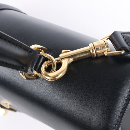 Celine Sac 16 Smooth Leather Medium 2Way Handbag in Black