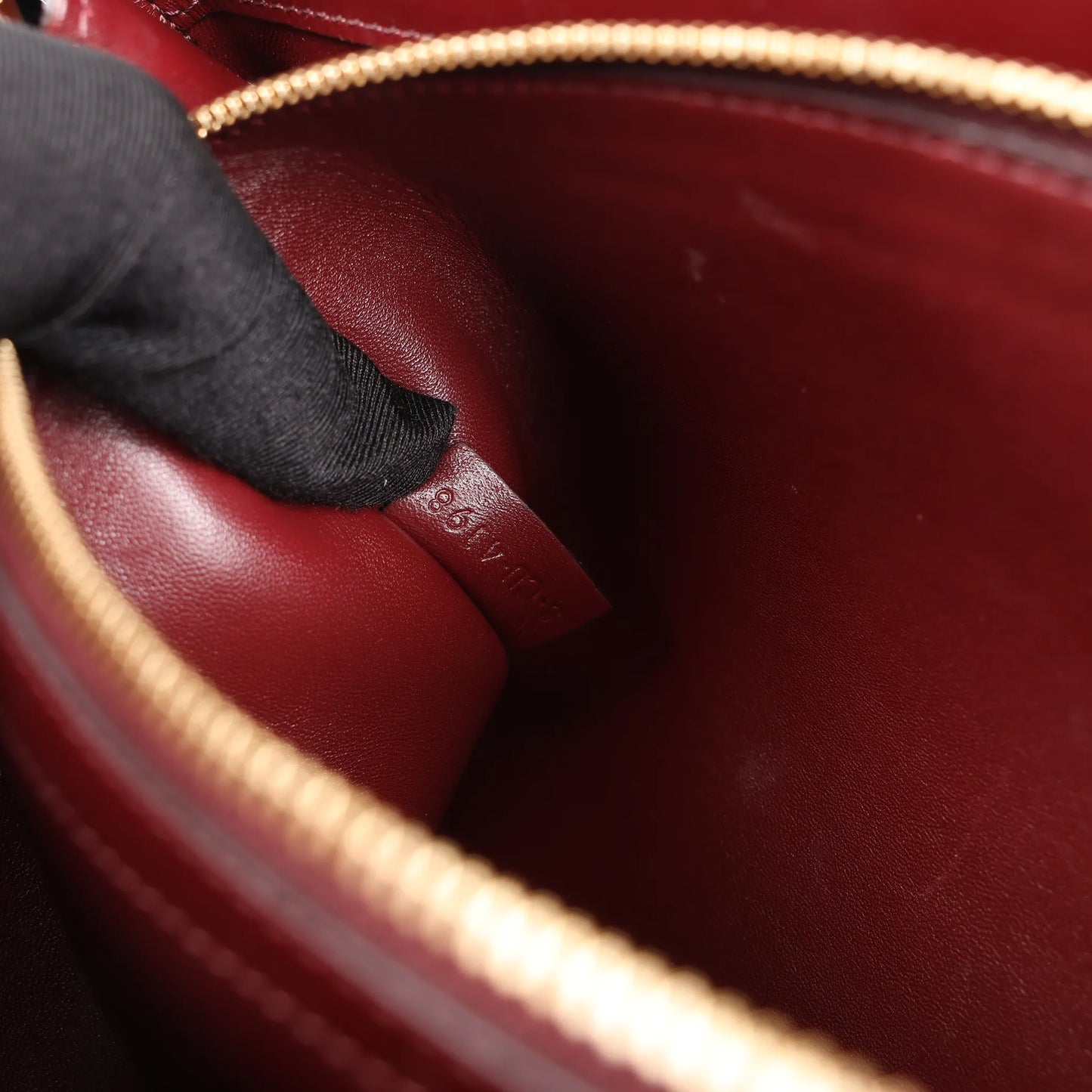 Celine Sac 16 Medium Smooth Leather 2Way Handbag in Burgundy