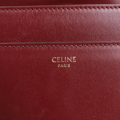 Celine Sac 16 Medium Smooth Leather 2Way Handbag in Burgundy