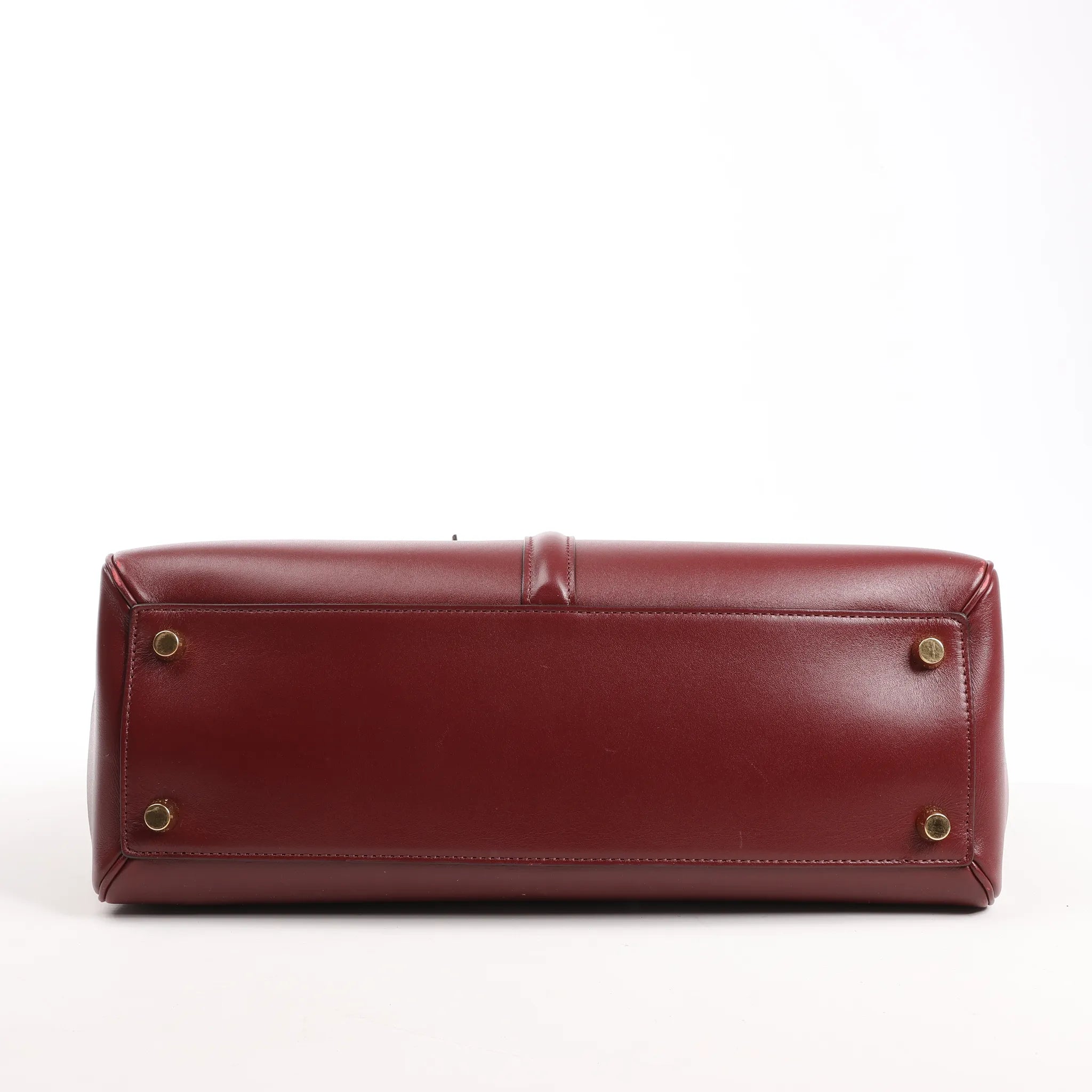 Celine Sac 16 Medium Smooth Leather 2Way Handbag in Burgundy