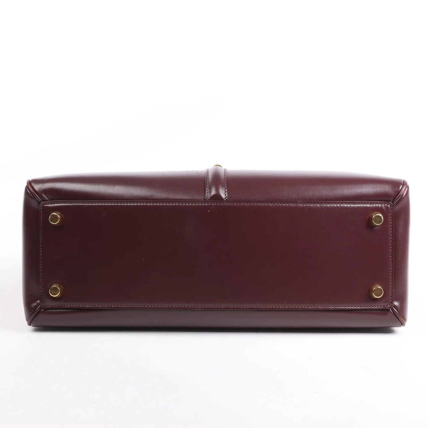 Celine Sac 16 Medium Smooth Leather 2Way Handbag in Burgundy