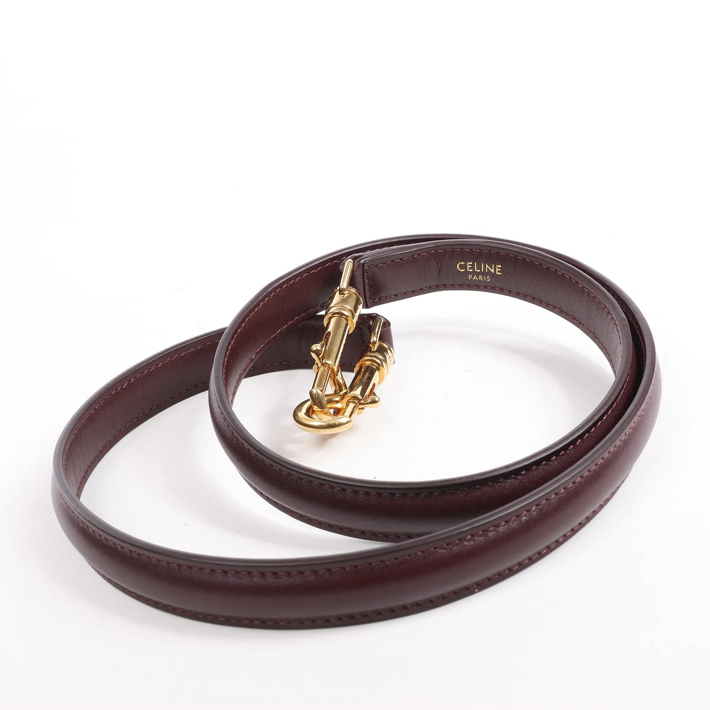 Celine Sac 16 Medium Smooth Leather 2Way Handbag in Burgundy