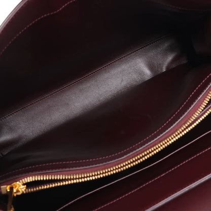 Celine Sac 16 Medium Smooth Leather 2Way Handbag in Burgundy