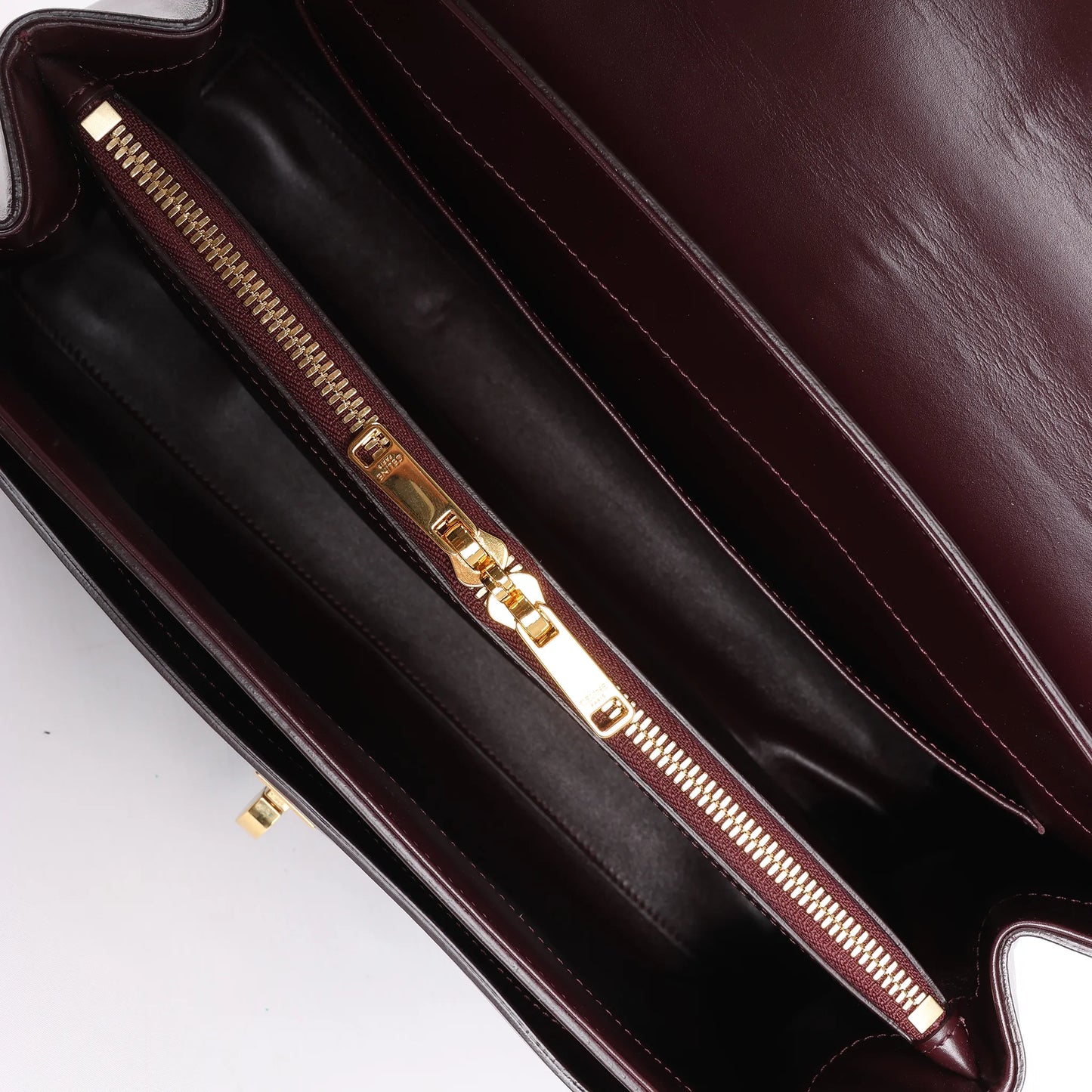 Celine Sac 16 Medium Smooth Leather 2Way Handbag in Burgundy