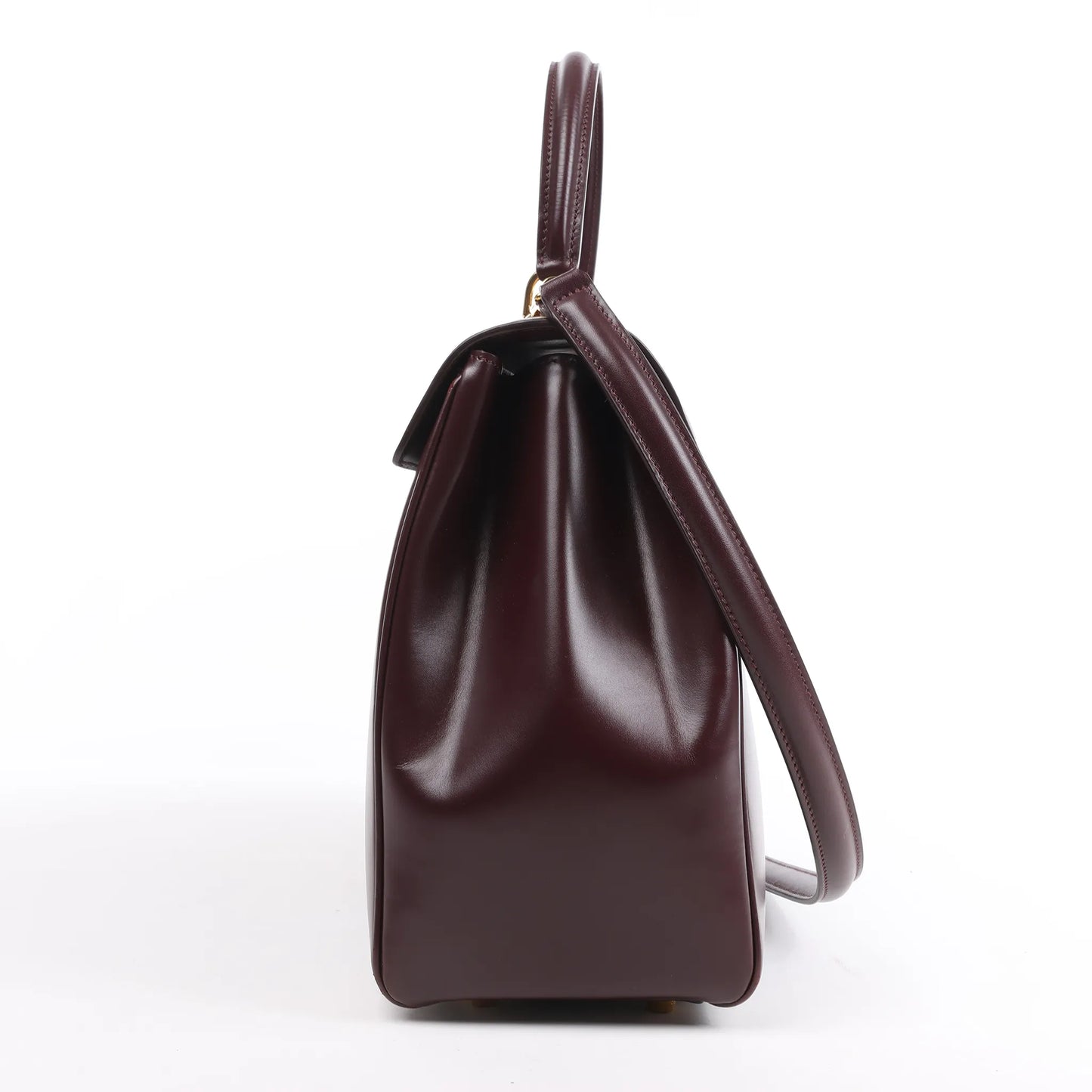 Celine Sac 16 Medium Smooth Leather 2Way Handbag in Burgundy