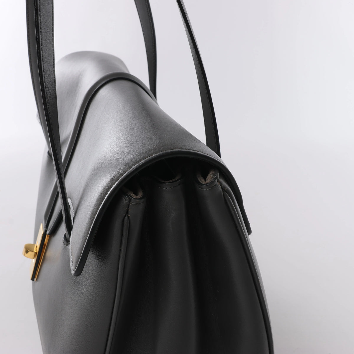 Celine Sac 16 Medium Leather Shoulder bag in Gray