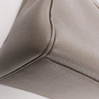 Celine Sac 16 Medium Grained Leather Shoulder Bag in Gray