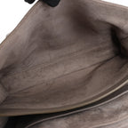 Celine Sac 16 Medium Grained Leather Shoulder Bag in Gray