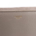 Celine Sac 16 Medium Grained Leather Shoulder Bag in Gray