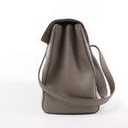 Celine Sac 16 Medium Grained Leather Shoulder Bag in Gray