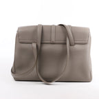Celine Sac 16 Medium Grained Leather Shoulder Bag in Gray
