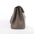 Celine Sac 16 Medium Grained Leather Shoulder Bag in Gray