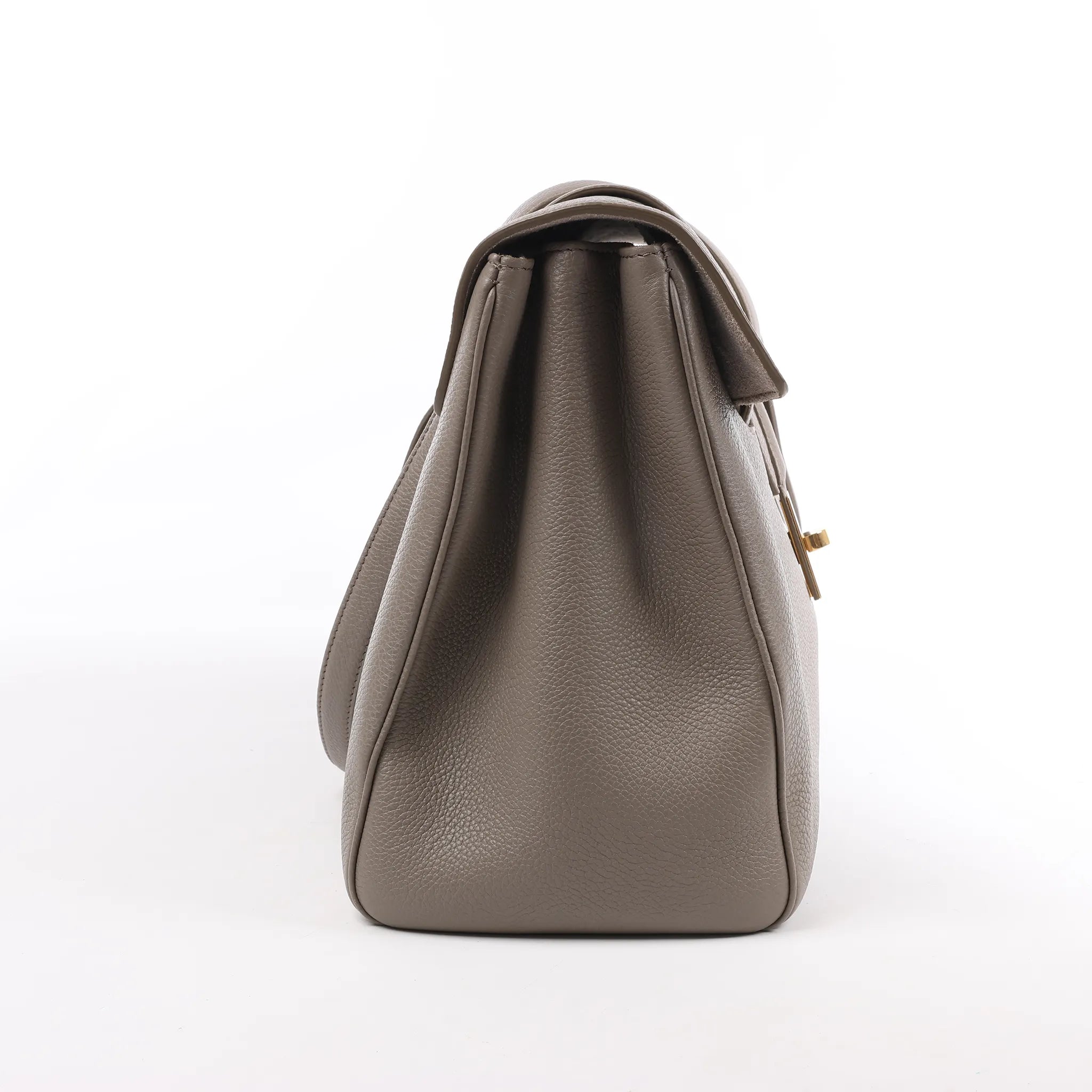 Celine Sac 16 Medium Grained Leather Shoulder Bag in Gray