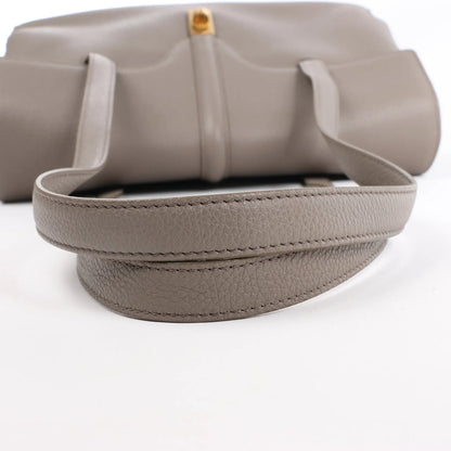 Celine Sac 16 Medium Grained Leather Handbag in Gray