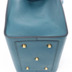 Celine Tie Knot Leather Handbag in Blue