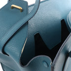 Celine Tie Knot Leather Handbag in Blue