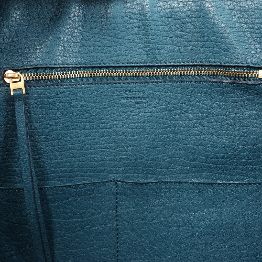 Celine Tie Knot Leather Handbag in Blue