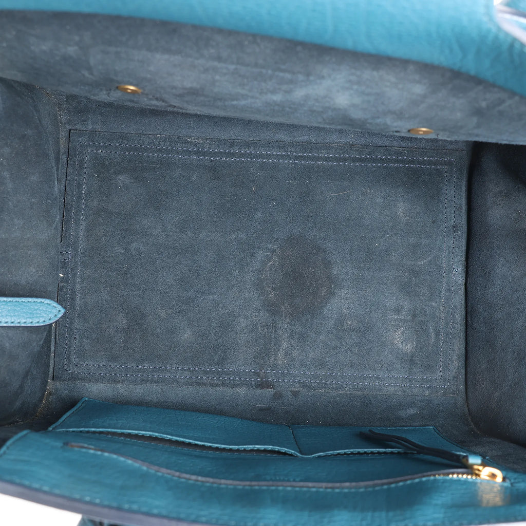 Celine Tie Knot Leather Handbag in Blue