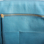 Celine Tie Knot Leather Handbag in Blue