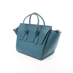 Celine Tie Knot Leather Handbag in Blue