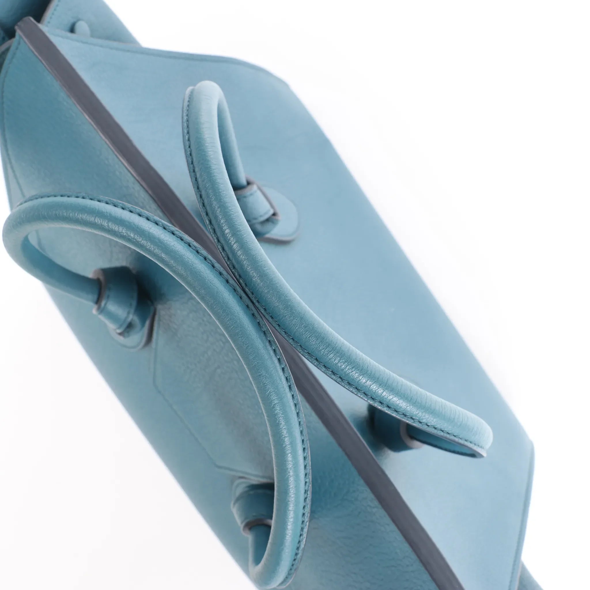 Celine Tie Knot Leather Handbag in Blue