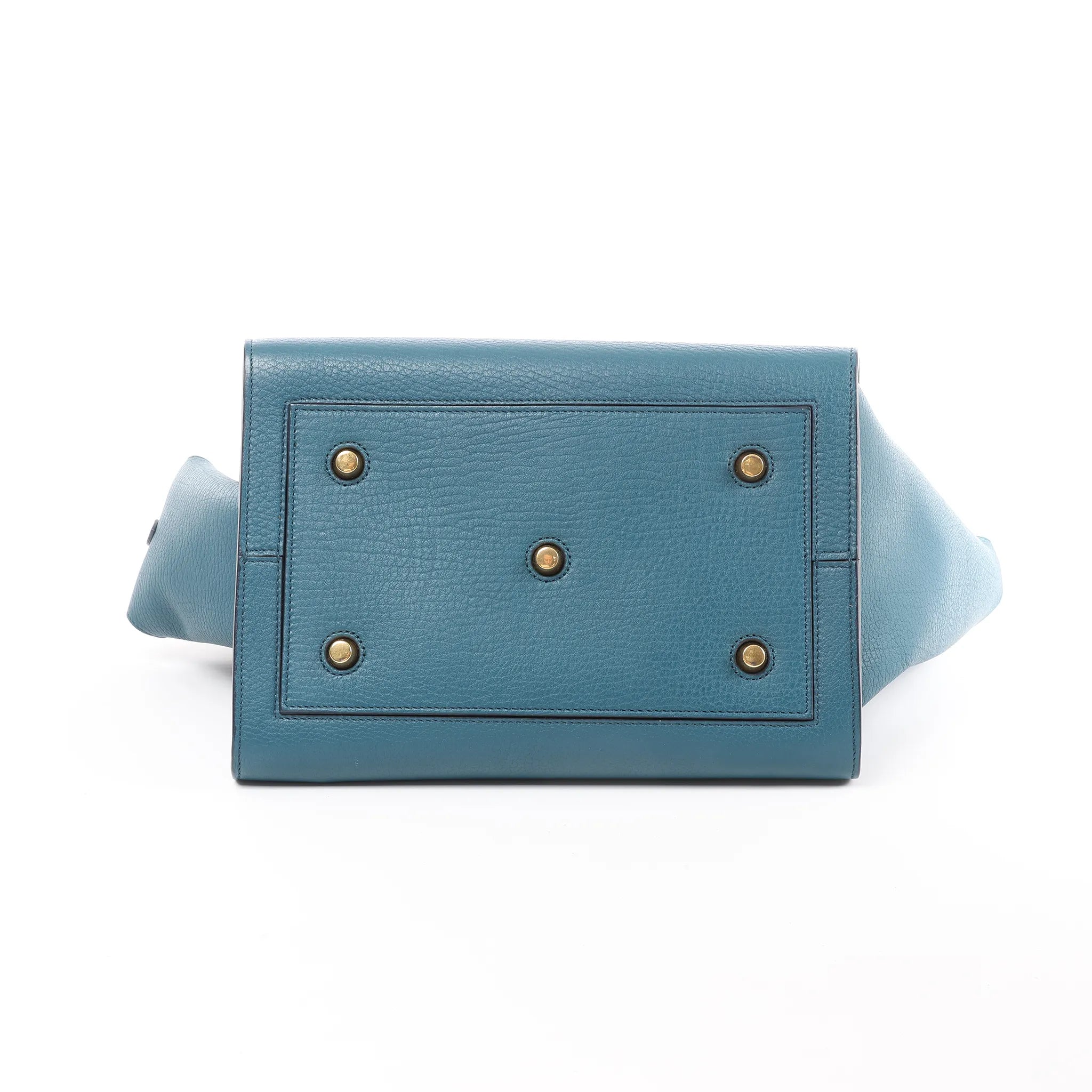 Celine Tie Knot Leather Handbag in Blue