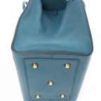 Celine Tie Knot Leather Handbag in Blue