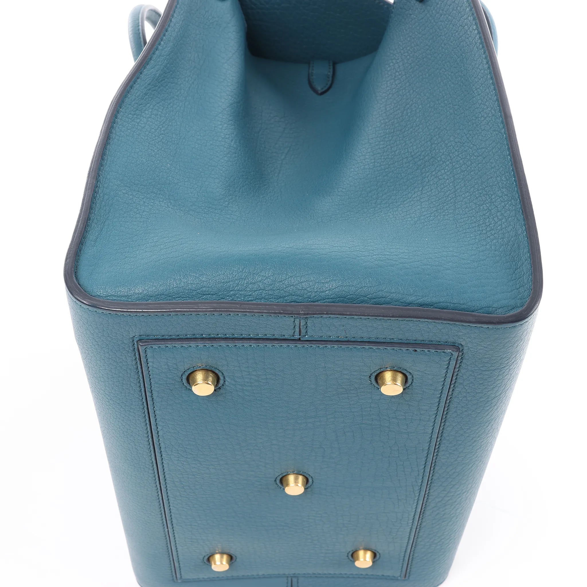 Celine Tie Knot Leather Handbag in Blue