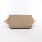 Bolso de mano CELINE Trapeze de cuero y ante 2 vías en marrón, negro, blanco