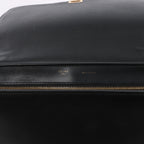 Celine Trapeze Leather 2Way Handbag Blue × White x Black