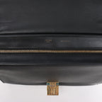 Celine Trapeze Leather 2Way Handbag Blue × White x Black
