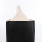 Celine Trapeze Leather 2Way Handbag Blue × White x Black