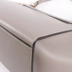 CELINE Trapeze Leather x Suede 2Way Handbag in Gray