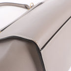 CELINE Trapeze Leather x Suede 2Way Handbag in Gray
