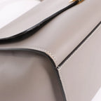 CELINE Trapeze Leather x Suede 2Way Handbag in Gray
