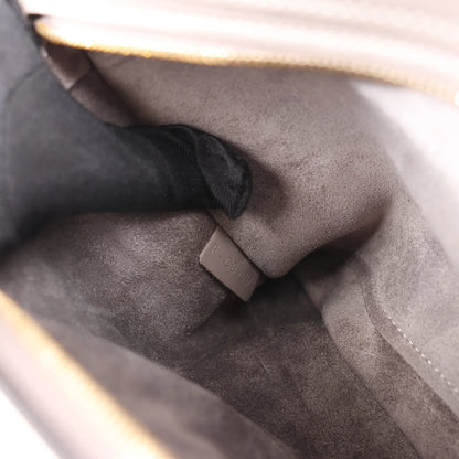 CELINE Trapeze Leather x Suede 2Way Handbag in Gray