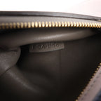 CELINE Trapeze Leather 2Way Handbag in Navy Blue x Taupe x Black