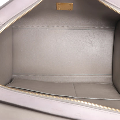 CELINE Trapeze Leather 2Way Handbag in Navy Blue x Taupe x Black