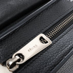 CELINE Trapeze Leather x Suede 2Way Handbag in Black