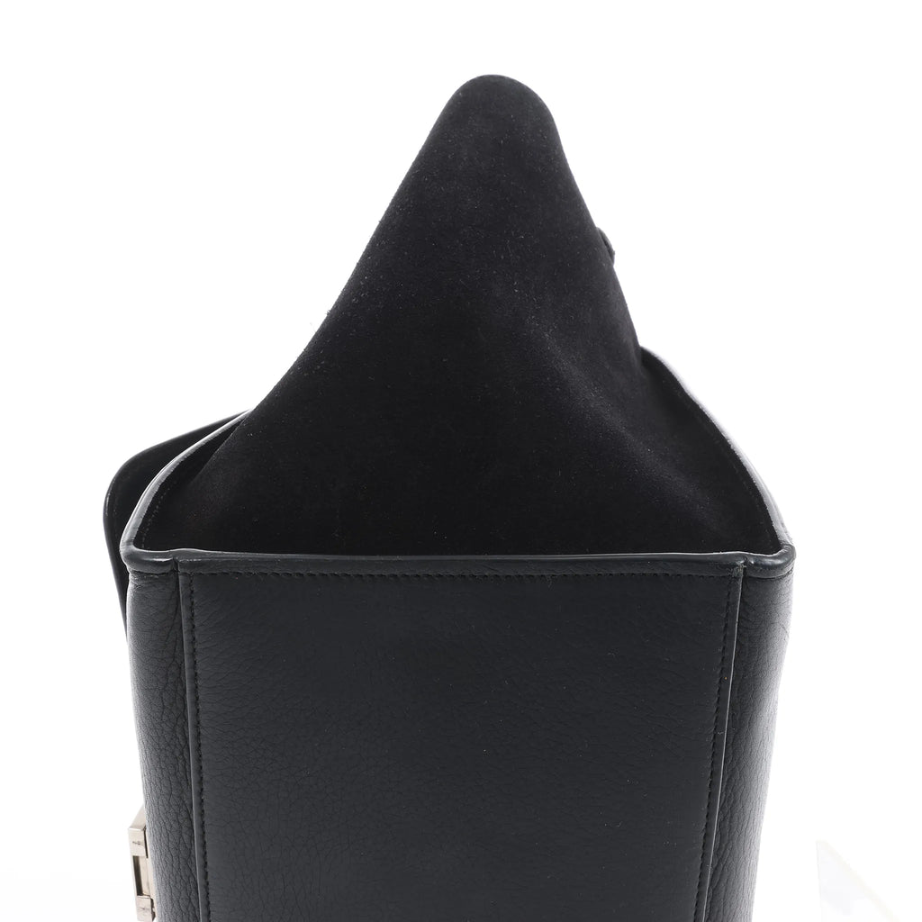 CELINE Trapeze Leather x Suede 2Way Handbag in Black