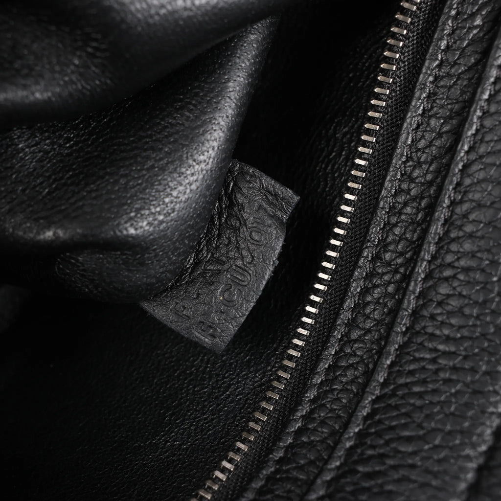 CELINE Trapeze Leather x Suede 2Way Handbag in Black