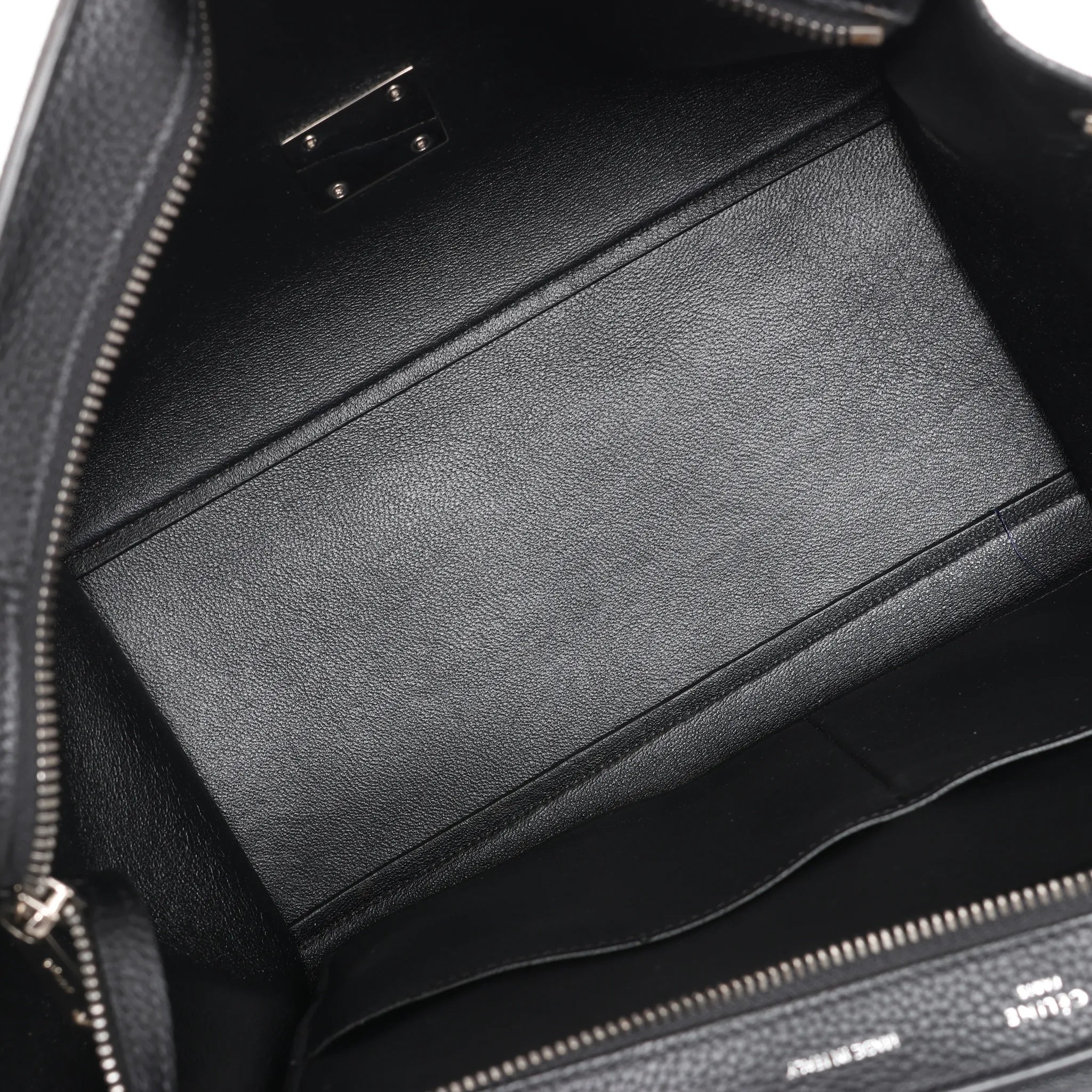 CELINE Trapeze Leather x Suede 2Way Handbag in Black