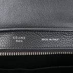 CELINE Trapeze Leather x Suede 2Way Handbag in Black