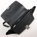 CELINE Trapeze Leather x Suede 2Way Handbag in Black