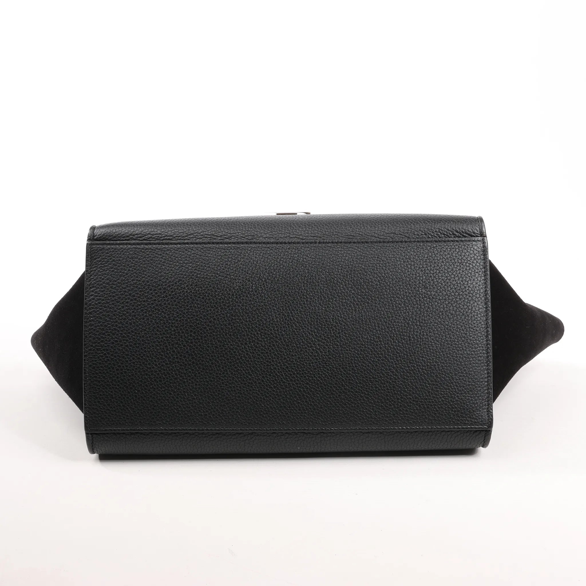 CELINE Trapeze Leather x Suede 2Way Handbag in Black