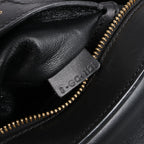 CELINE Trapeze Leather x Suede 2Way Handbag in Black, Navy and Taupe
