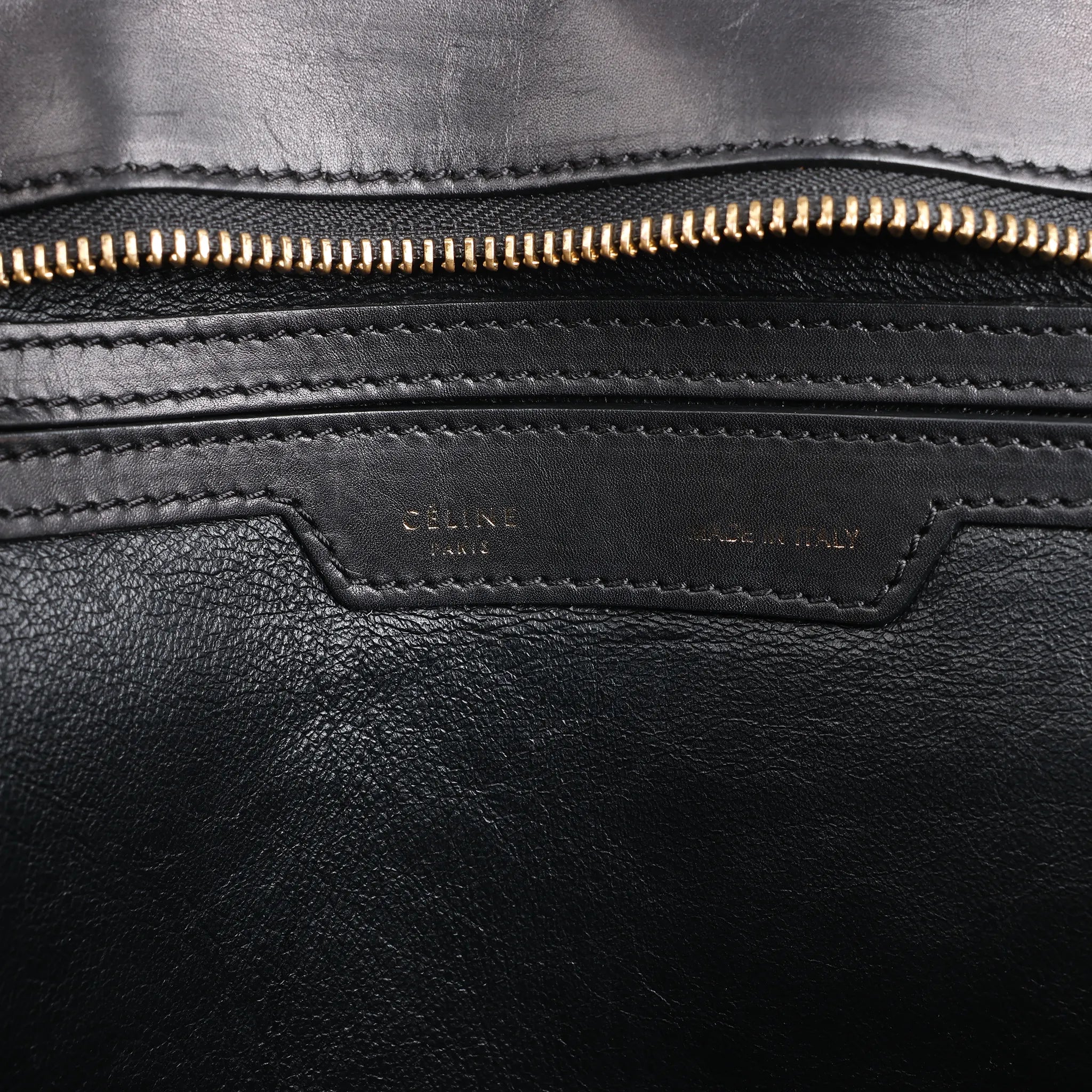 CELINE Trapeze Leather x Suede 2Way Handbag in Black, Navy and Taupe