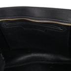 CELINE Trapeze Leather x Suede 2Way Handbag in Black, Navy and Taupe