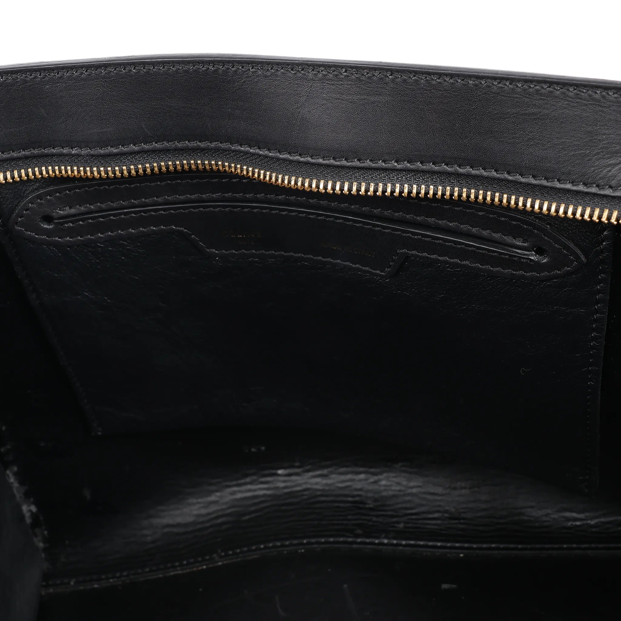 CELINE Trapeze Leather x Suede 2Way Handbag in Black, Navy and Taupe
