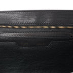 CELINE Trapeze Leather x Suede 2Way Handbag in Brown, Black, White